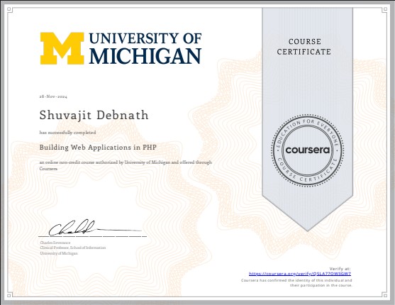 PHP Certificate