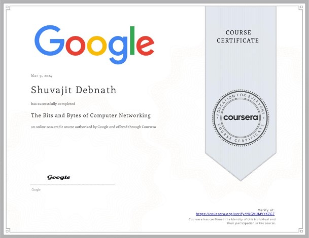 Networking Certificate