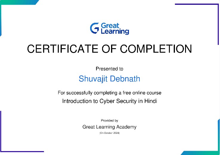 Cyber Security Certificate